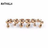 MATHALLA Hip Hop Grill Plating Rose Hip Hop Teeth Dripping Grillz Hat Bottom
