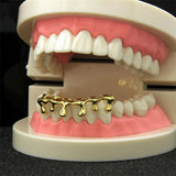 MATHALLA Hip Hop Grill Plating Rose Hip Hop Teeth Dripping Grillz Hat Bottom