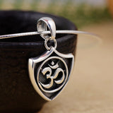 925 Silver Buddha Heart Pendant S925 Thai Silver for Men Women Jewelry