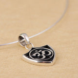 925 Silver Buddha Heart Pendant S925 Thai Silver for Men Women Jewelry