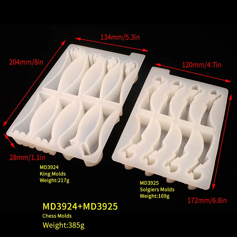 Chess Epoxy Mold International Chess Mold Silicone Resin Mold