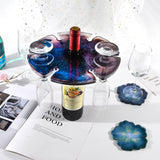 Large Wine Rack Resin Mold Silicone Coaster DIY Home Decoration