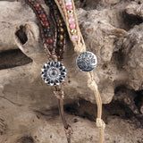 MDFashion Bohemian Jewelry Natural Stones 5 Strands Wrap Bracelets