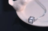 Zircon Square Cube 925 Sterling Silver Jewelry Set for Women Gift