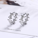 925 Silver Hoop Earring Wire Ear Cuff Clip On S925 Earrings