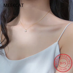 Geometric Eyes Pendant Necklace 925 Sterling Silver Jewelry