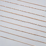 925 Silver Water-wave Snake Box Chain Necklace for Women 40cm/45cm