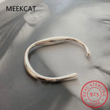 925 Sterling Silver Solid Bracelet Irregular Geometric Jewelry