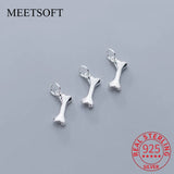 Sterling Silver Heart Bone Charms DIY Necklace Making Findings