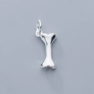 Sterling Silver Heart Bone Charms DIY Necklace Making Findings