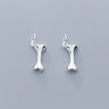 Sterling Silver Heart Bone Charms DIY Necklace Making Findings