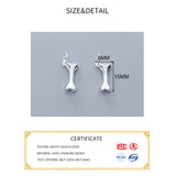 Sterling Silver Heart Bone Charms DIY Necklace Making Findings