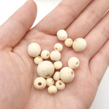220PCS Wood Beads Ball Charms DIY Bracelet Supplies with Box
