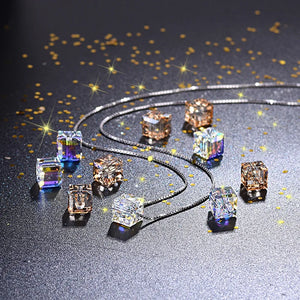 2PCS 6mm Square Crystal Beads DIY Jewelry Accessory