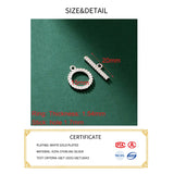 S925 Sterling Silver Bracelet OT Buckle Charms DIY Accessories
