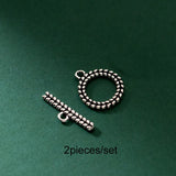 S925 Sterling Silver Bracelet OT Buckle Charms DIY Accessories