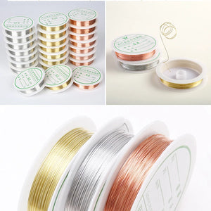 3PCS Copper String Wire Chain for DIY Bracelet Making