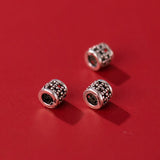 5PCS S925 Sterling Silver Hollow Bucket Beads Pendant Charms DIY Accessories