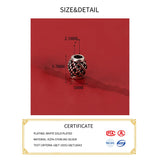 5pcs 925 Sterling Silver Hollow Pattern Beads Pendant Charms DIY Fine Accessorie