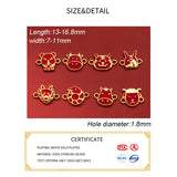 925 Silver 12 Zodiac Animals Charms for DIY Jewelry Making
