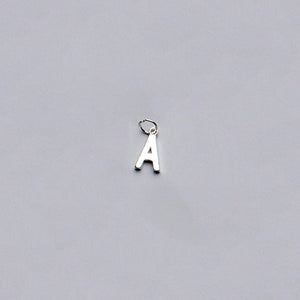 925 Silver 26 Letter Charms A-Z for Necklace Making DIY Jewelry Accessories