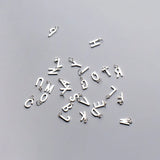 925 Silver 26 Letter Charms A-Z for Necklace Making DIY Jewelry Accessories