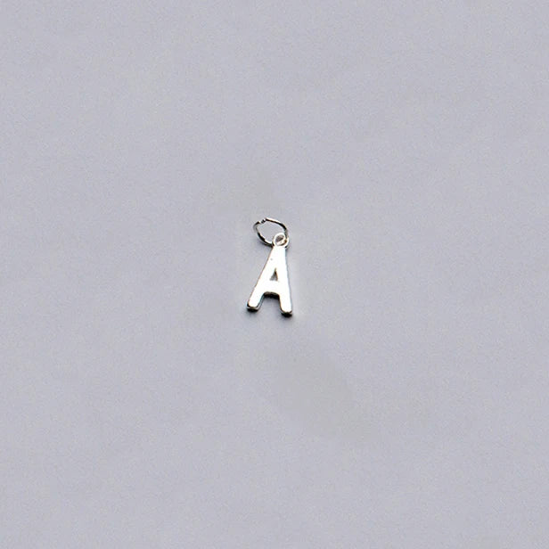 925 Silver 26 Letter Charms A-Z for Necklace Making DIY Jewelry Accessories