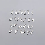 925 Silver 26 Letter Charms A-Z for Necklace Making DIY Jewelry Accessories