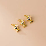 925 Silver Elk Deer Pink Enamel Pendant Charms DIY Necklace