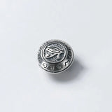 MEETSOFT 925 Silver Eye of Horus Retro Loose Beads DIY Necklace Jewelry