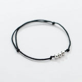 925 Silver Ball Red Rope Bracelet Women Fine Jewelry