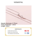 925 Silver Bead Cross Chain Choker Necklace DIY Jewelry