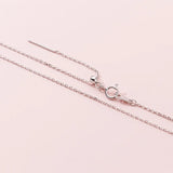 925 Silver Bead Cross Chain Choker Necklace DIY Jewelry