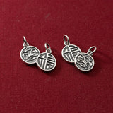 925 Sterling Silver Tiger PiXiu Pendant Charms DIY Making Supplies