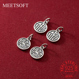 925 Sterling Silver Tiger PiXiu Pendant Charms DIY Making Supplies