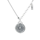 925 Silver Retro Double-sided Star Choker Necklace