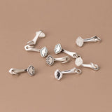 925 Silver Longevity Good Luck Ganoderma Pendant Charms