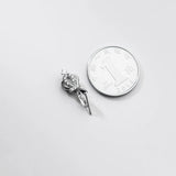 925 Sterling Silver Crown Clip Pendant DIY Jewelry Accessory