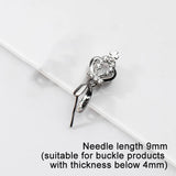 925 Sterling Silver Crown Clip Pendant DIY Jewelry Accessory
