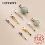 925 Silver Spiral Round Bead Clip Pendant DIY Jewelry