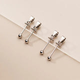 925 Silver Spiral Round Bead Clip Pendant DIY Jewelry