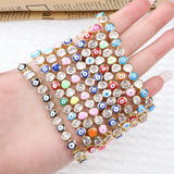 925 Silver Evil Eye Zircon Bracelet Adjustable 18K