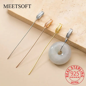 925 Sterling Silver Pendant Head DIY Jewelry Accessory