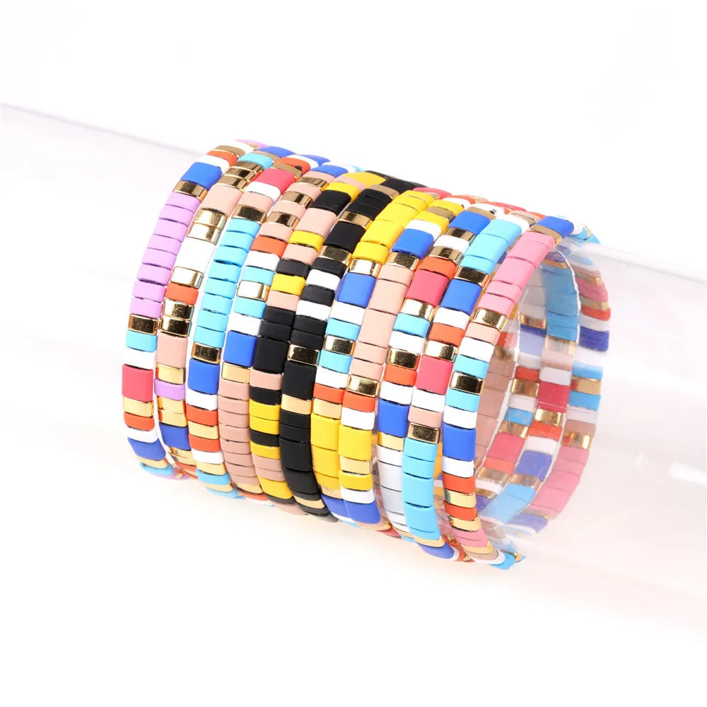 Bohemia Sterling Silver Beads Bracelet for Women