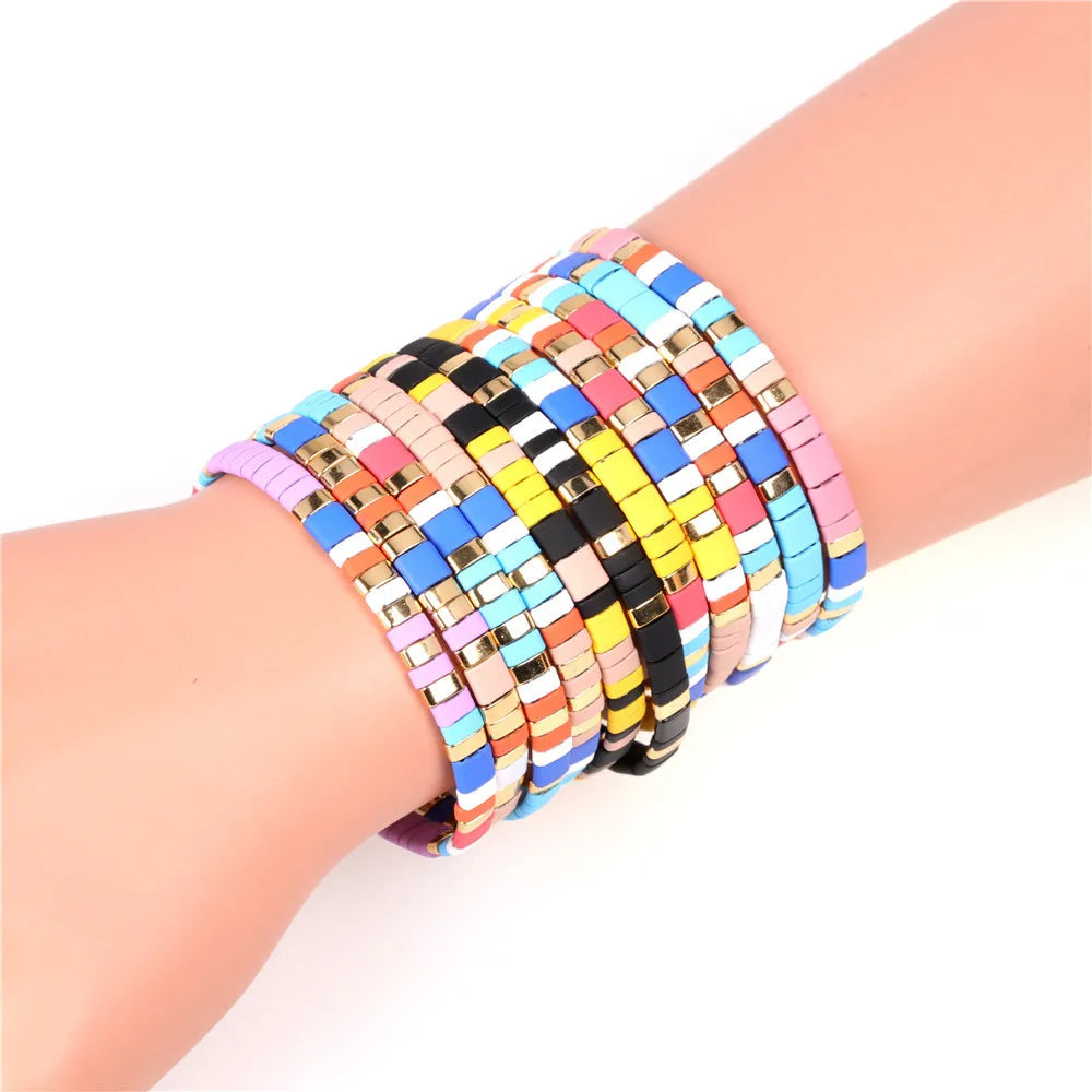 Bohemia Sterling Silver Beads Bracelet for Women