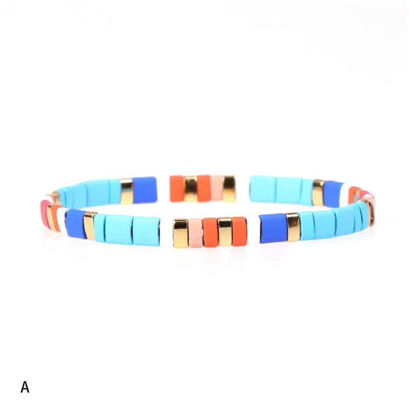 Bohemia Sterling Silver Beads Bracelet for Women