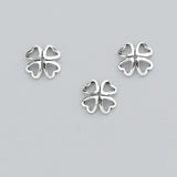 10pcs S925 Sterling Silver Flower Bead Caps Charms DIY Jewelry Accessory
