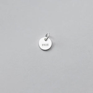 5pcs 925 Sterling Silver 6mm Charms DIY Fine Jewelry Finding Necklace Accessory