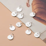 5pcs 925 Sterling Silver 6mm Charms DIY Fine Jewelry Finding Necklace Accessory