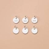 5pcs 925 Sterling Silver 6mm Charms DIY Fine Jewelry Finding Necklace Accessory